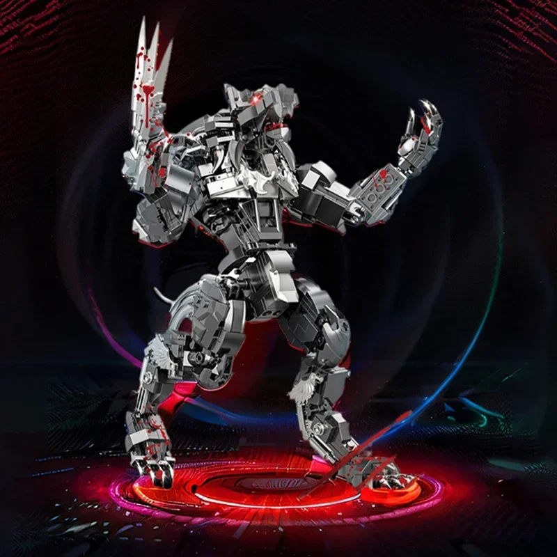 

813PCS Dark Night Werewolf Building Blocks STEM toys interactive building blocks wolf model Bricks DIY toys children's gifts