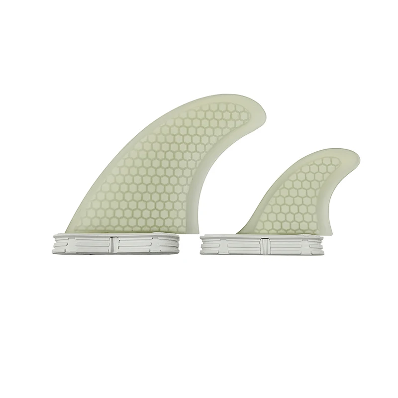 

UPSURF Double Tabs II T1 Size Fins White Color Fiberglass Honeycomb surf Fin Good Quality Surf tri set Fins