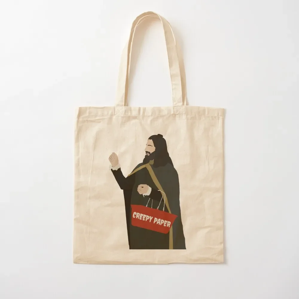 Creepy Paper - Nandor - What We Do In the Shadows Digital Art Tote Bag bag luxury women cute pouch bag