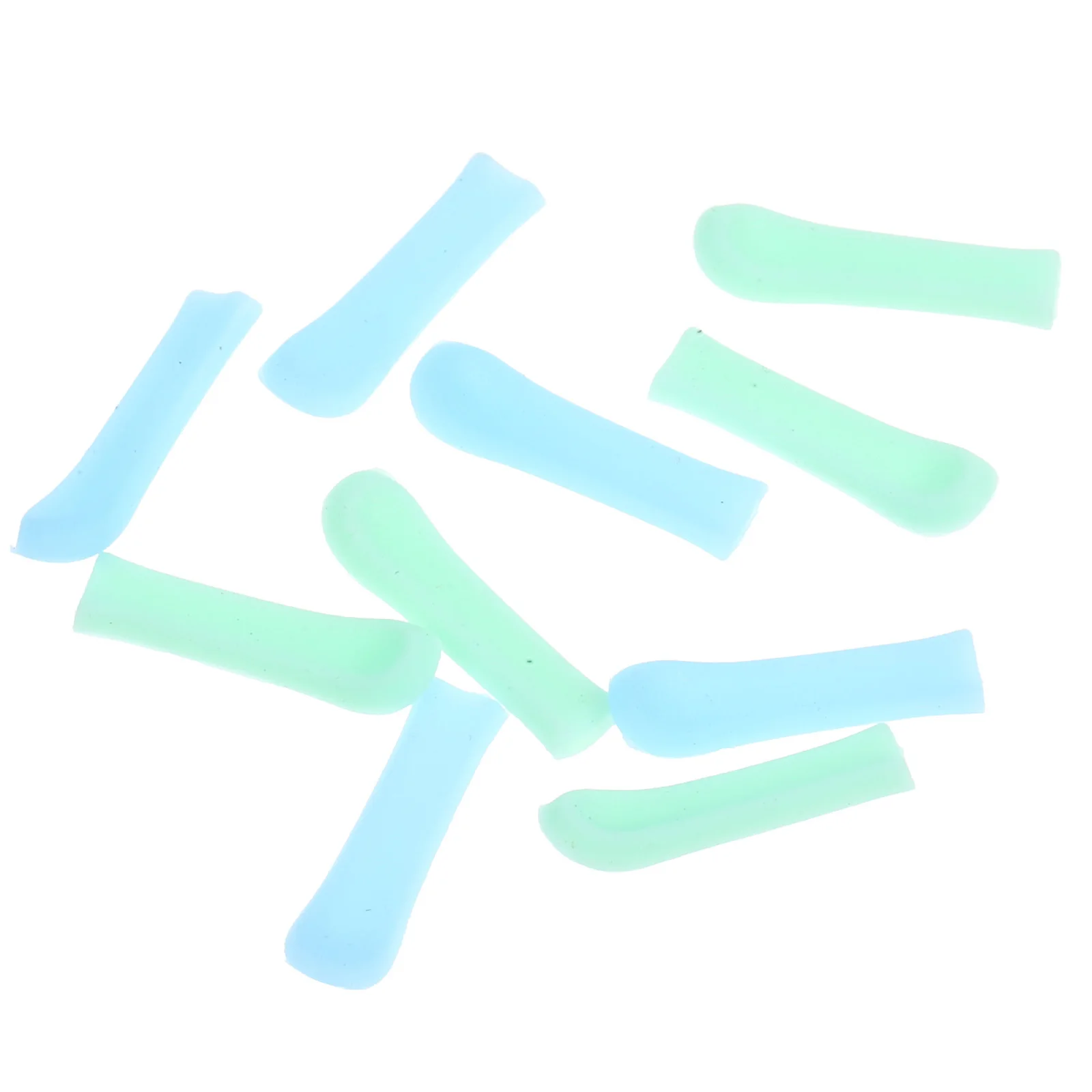 10 szt. Silikonowe nakładki na łyżeczki do uszu, miękkie, wygodne narzędzie do usuwania woskowiny, uroczy wzór, łatwe wymienne nakładki na łyżeczki do czyszczenia uszu.