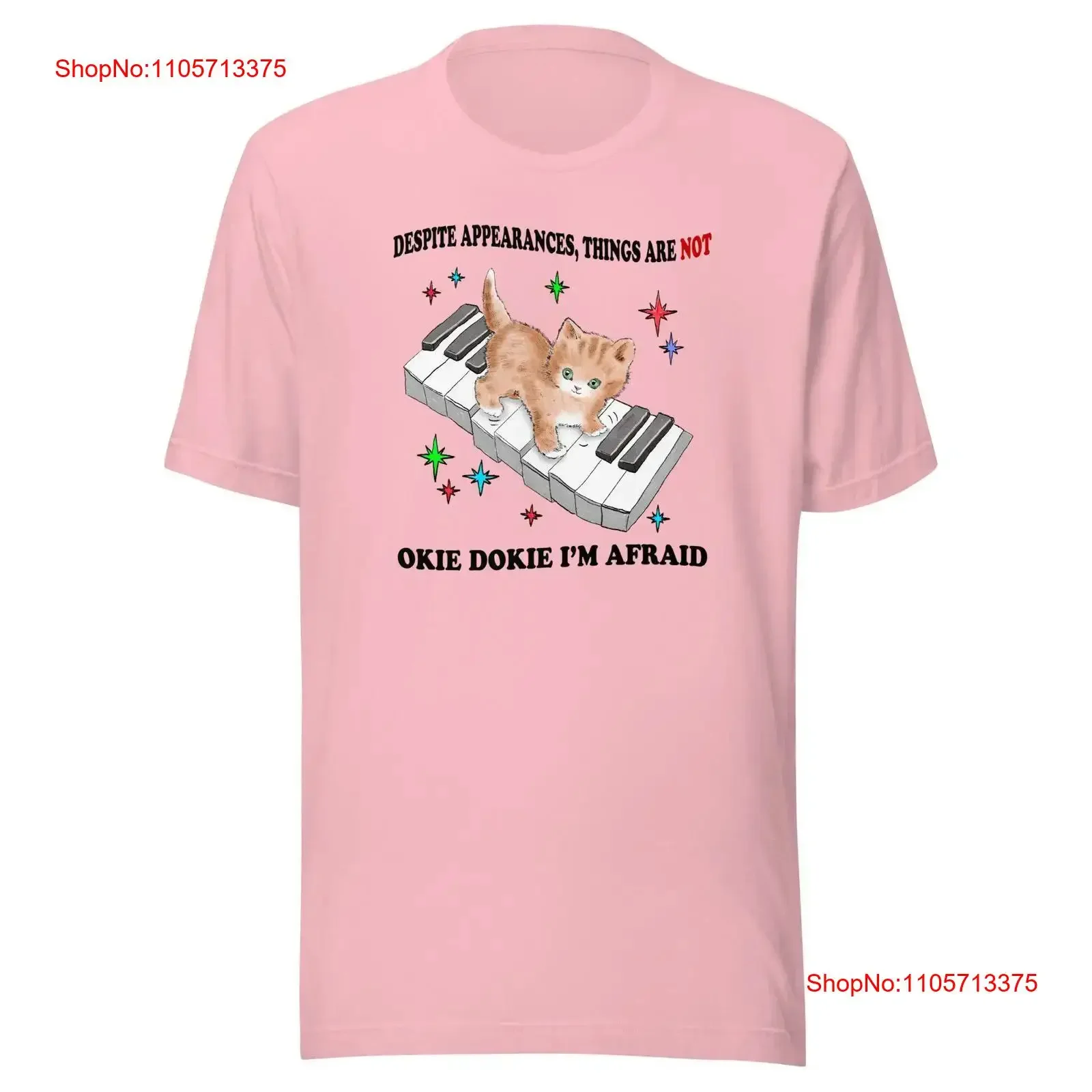 Camiseta Not So Okie Dokie vintage con gráfico lavado, informal, unisex, ropa de diseñador, elegante, cómoda, streetwear elástico para hombre