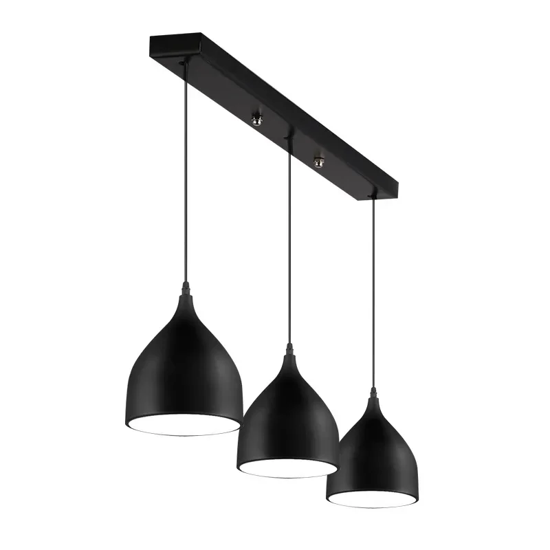 

LED restaurant lamp chandelier modern minimalist creative dining chandelier three-head bar lamp personalized front desk cashie