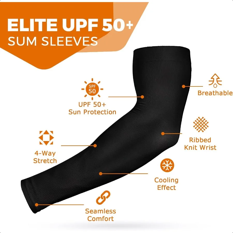 5 أزواج من أكمام الذراع للرجال والنساء للحماية من أشعة الشمس فوق البنفسجية لتغطية أكمام الوشم لكرة السلة والكرة الطائرة