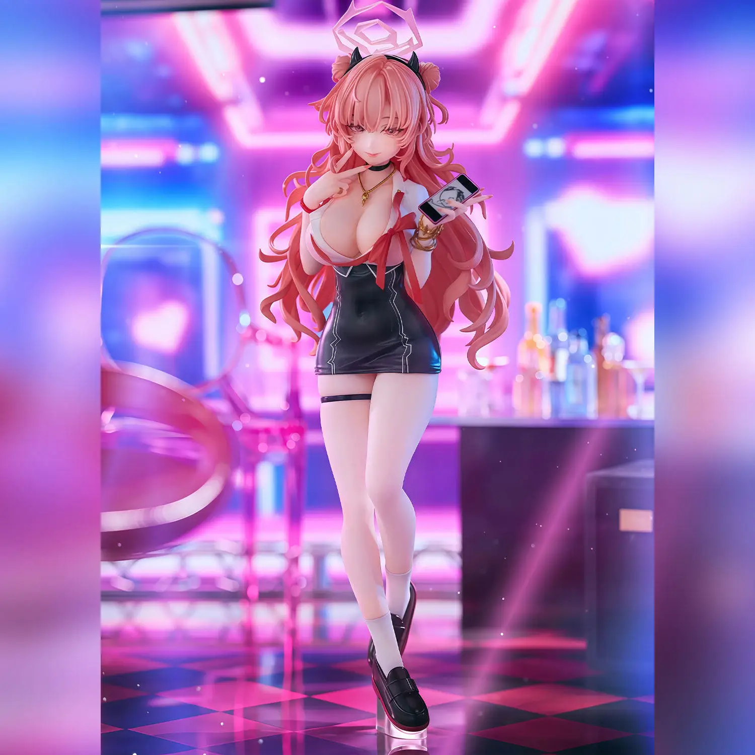 

В наличии: Статическая фигурка Blue Archive Сайба Риро, 22 см, милая аниме-девушка, модель-украшение, аксессуар для рабочего стола/комнаты