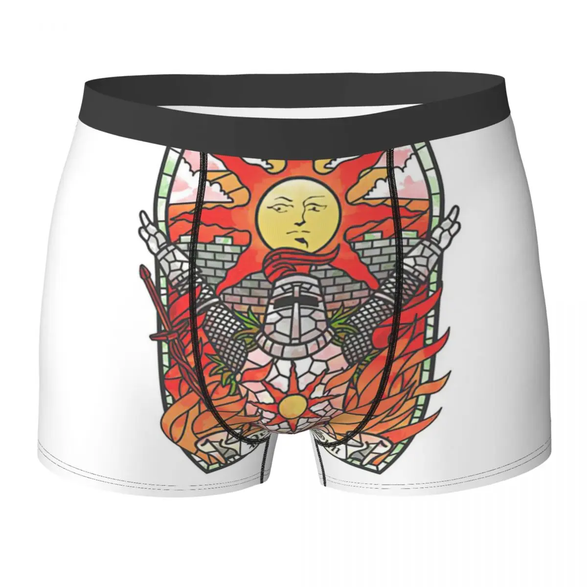 Dark Soul Praise The Sun Underpants Cotton Panties Funny Men's Underwear Ventilate Shorts