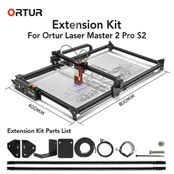 彫刻領域,拡張マシン,ortur Laser master 2pro s2用の800x400mm拡張レーザーマシン