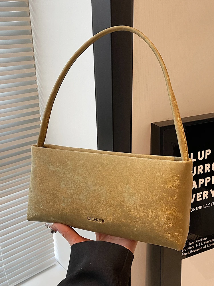 

High End Trend Women Shoulder Bags Autumn Versatile Fashion Texture Letter Design Handbags Female Exquisite Underarm Pack