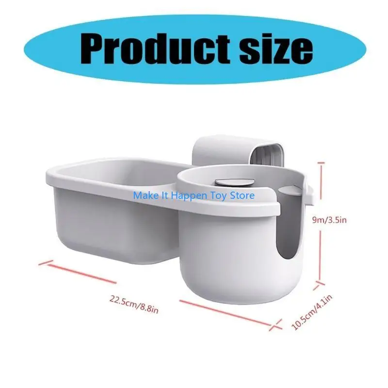 28EC Tempat Cangkir Mudah Dipasang Tempat Cangkir Ramah Anak Tempat Cangkir Balita Nyaman ABS untuk Kursi & Kereta Bayi