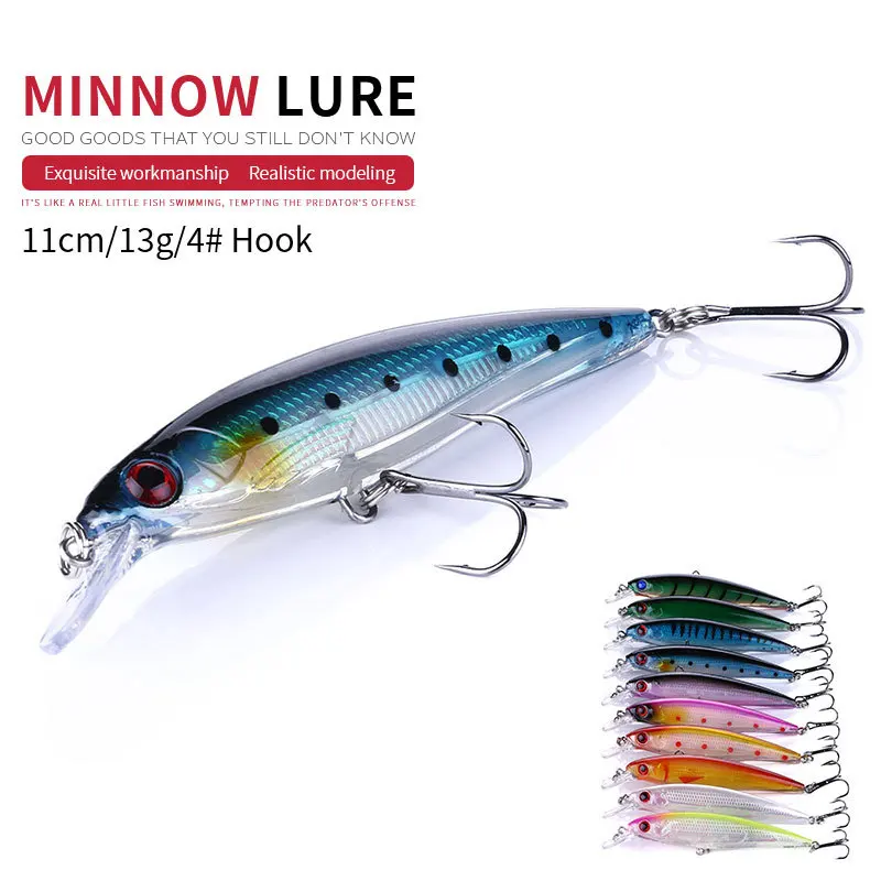 Fishing Lures Minnow Laser Bionic Jigging Bait Pesca Hooks Wobbler Tackle Crankbait Artificial Japan Style Hard Bait Swimbait