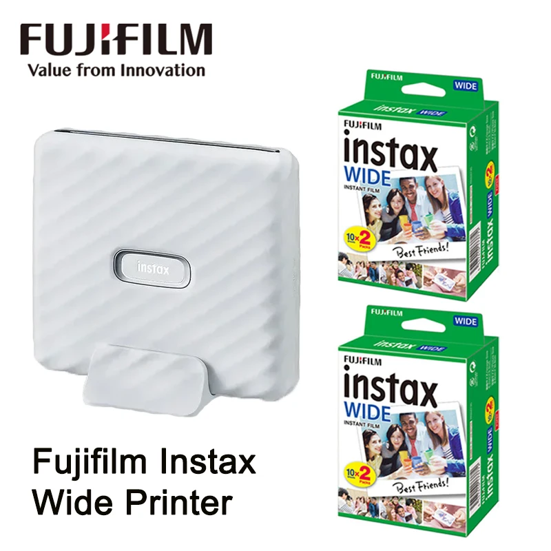 Fujifilm Instax Link Wide Printer Mobile Phone Photo Printer Bluetooth Connection Motion Control Print Together in Fun Mode