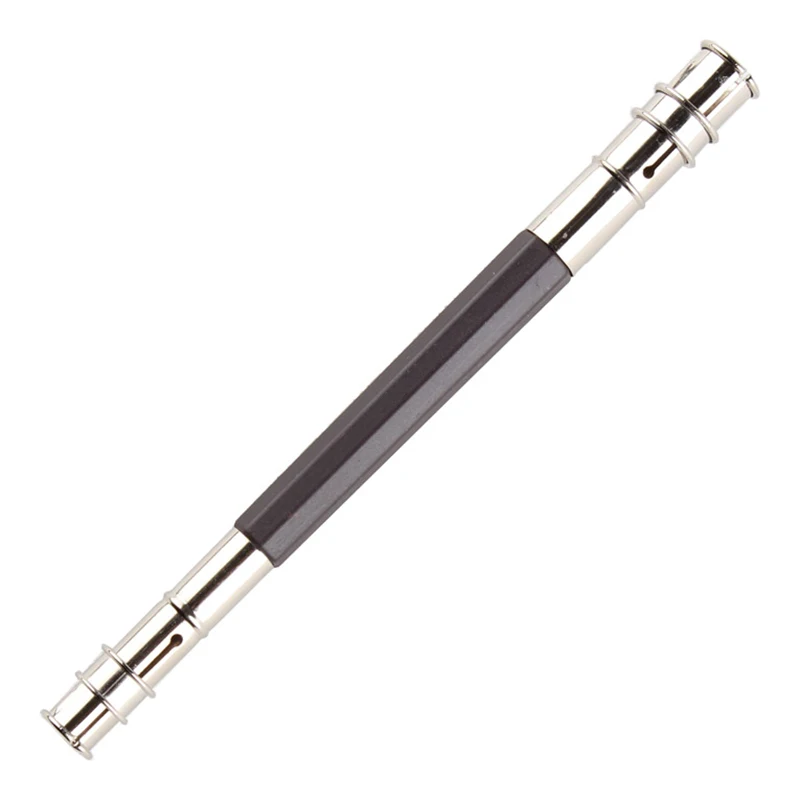 3 pçs/2pc clipe de caneta de metal dupla extremidade retrátil ajustável dupla cabeça lápis extensor titular esboço escola escritório arte escrever ferramenta