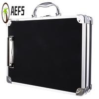 AEF5-Aluminum Alloy Storage Case Tools Organizer Portable Tool Case Portable Carrying Case For Accessories Outdoor Travel