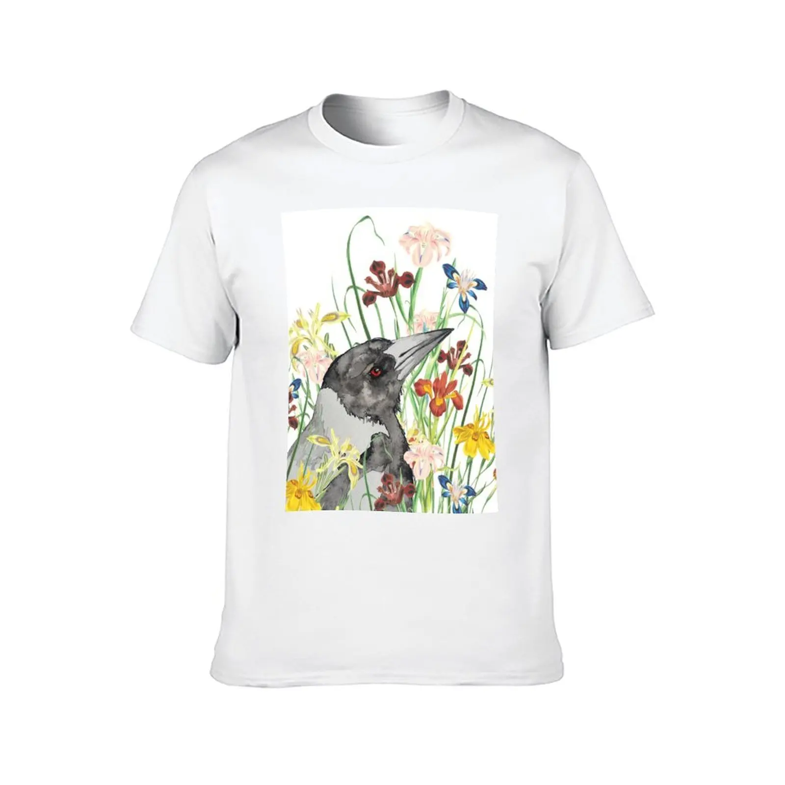 Magpie Garden T-Shirt cotton t shirts man 100% cotton t shirt man T-Shirt