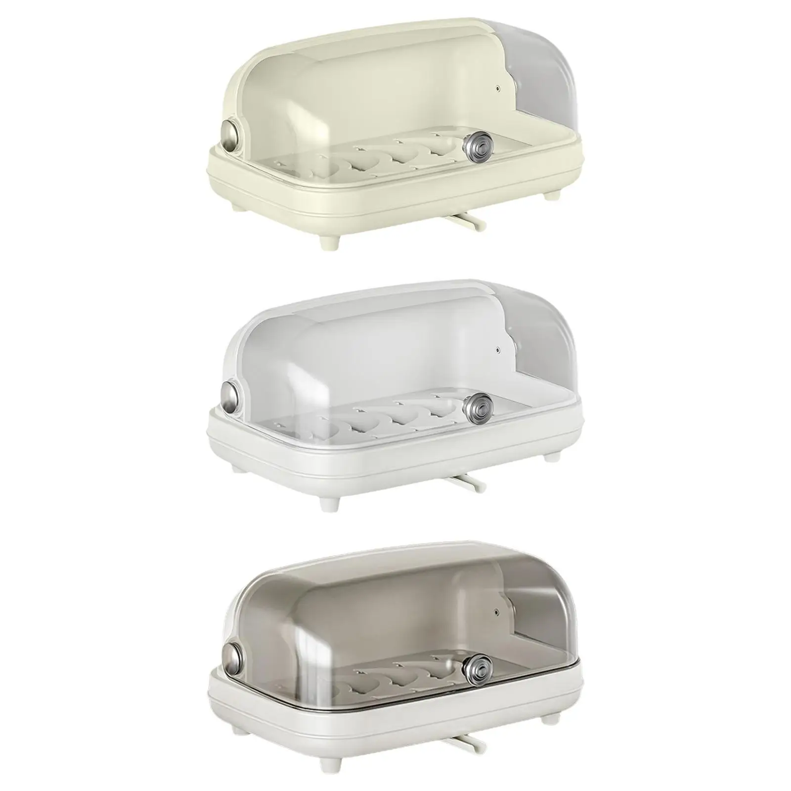 

with Transparent Lid Desktop Cup Organizer for Dinnerware Kitchen Chopsticks