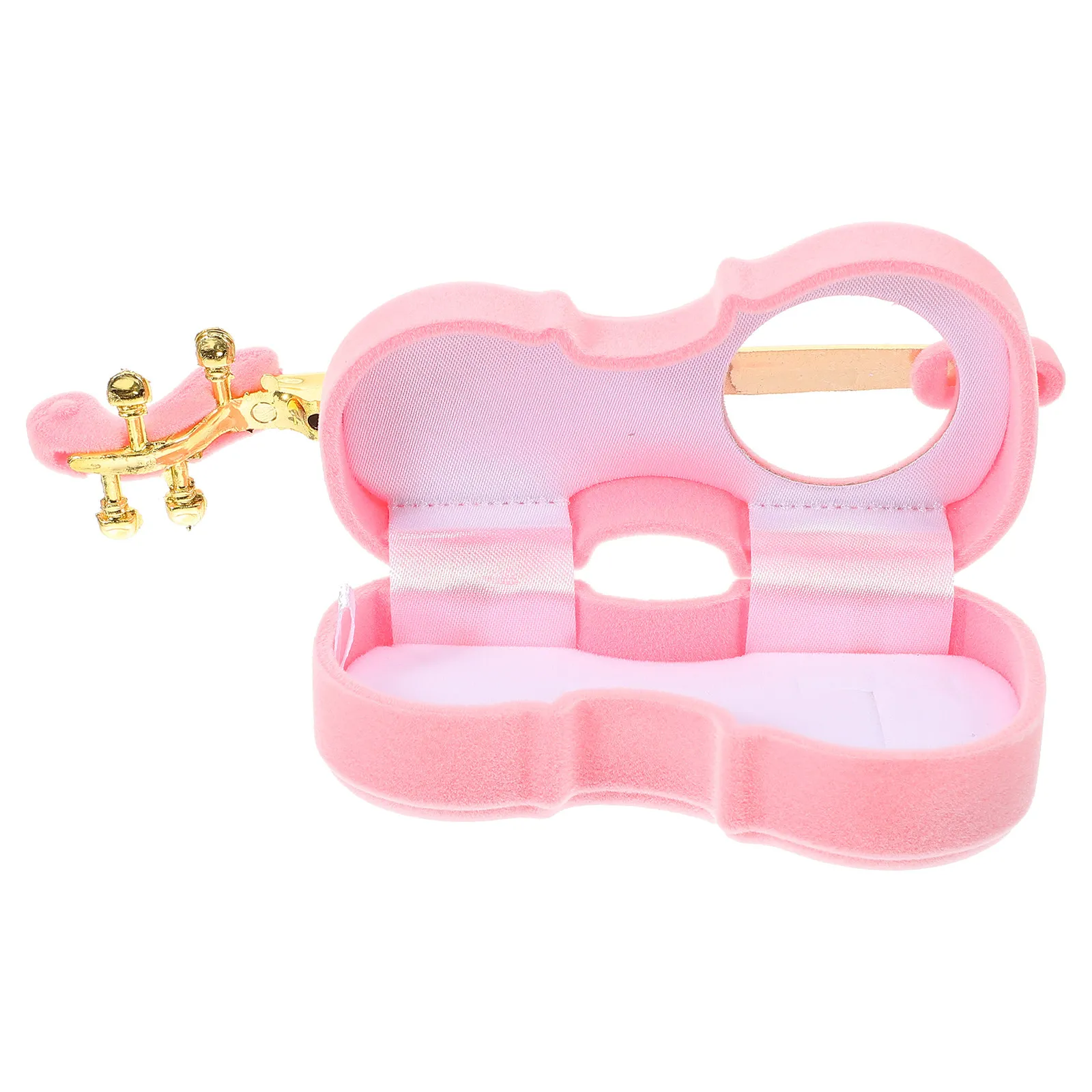 

Small Violin Shaped Jewelry Storage Box Ring Necklace Earring Organizer Case Decorative Jewelry Container Storage