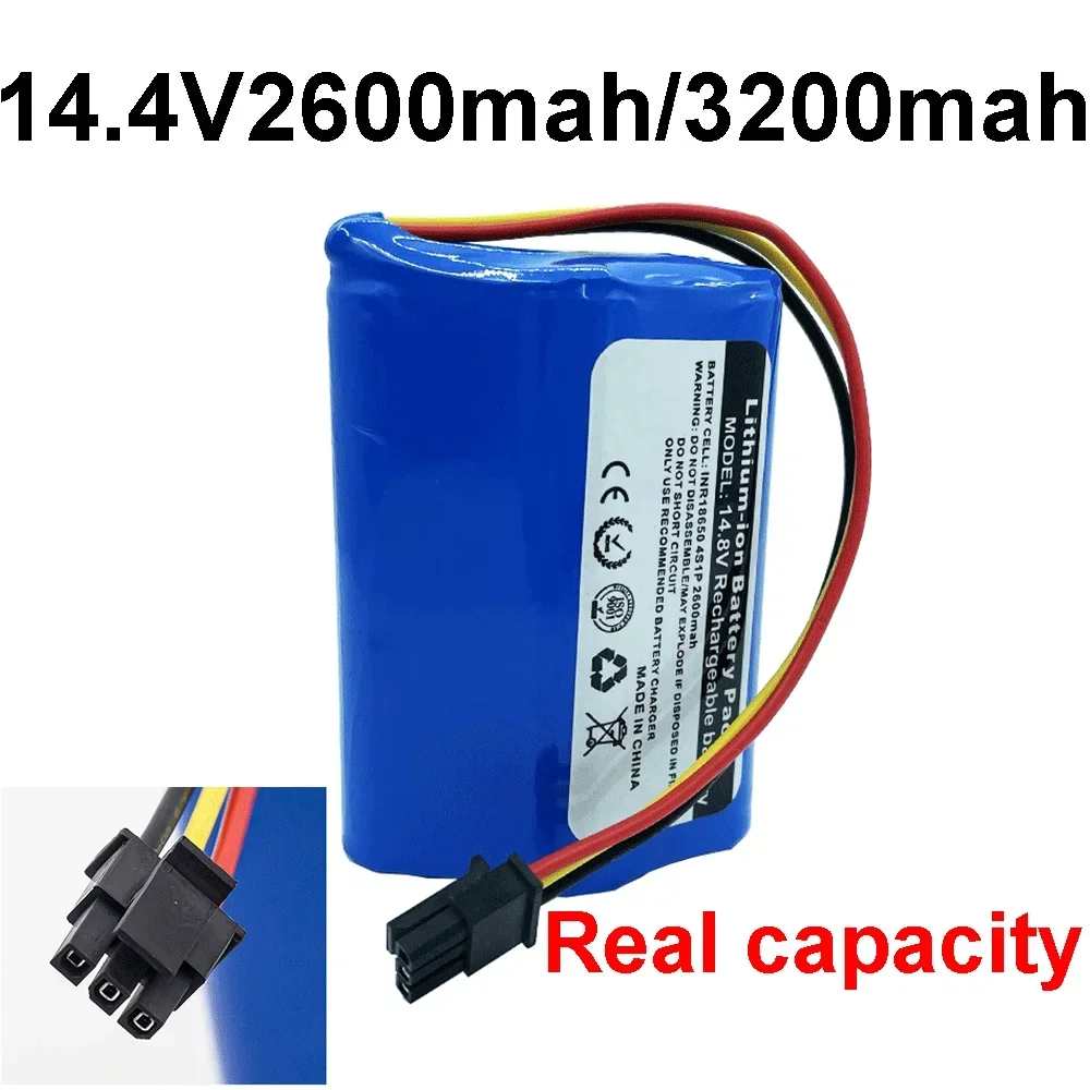 Replacement Battery 14.4V 2600mah For Liectroux B6009 Robotic Vacuum Cleaner Accessories Spare Parts 3200mAh 2500mah