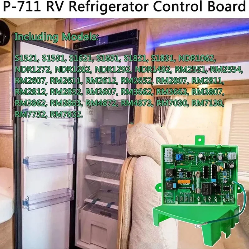 Imagem -05 - Frigorífico Main Power Control Circuit Board ou Way rv Parts Micro-p711