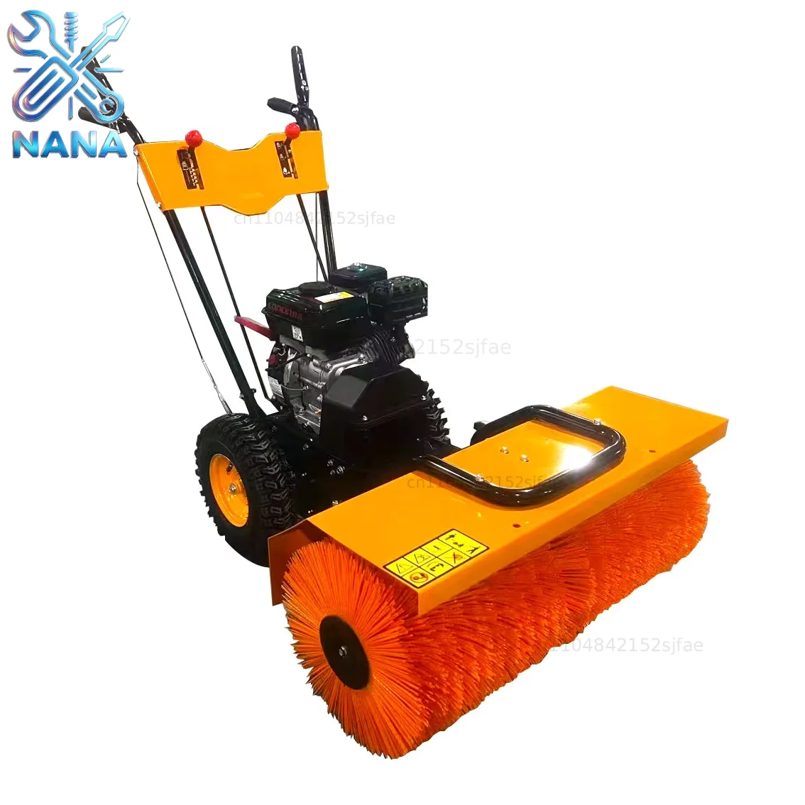 CleanHorse N800 / Petrol Powered 800mm Cleaning Width Mini Snow Sweeper Machine