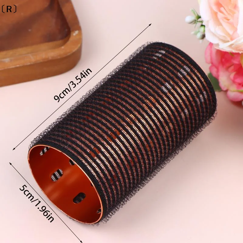 〔R〕Color Aluminum Core Thermal Hair Rollers Self Adhesive Hair Roll 5x9cm 3x9cm Nylon Hook Fast Heating Self Gripping view 6