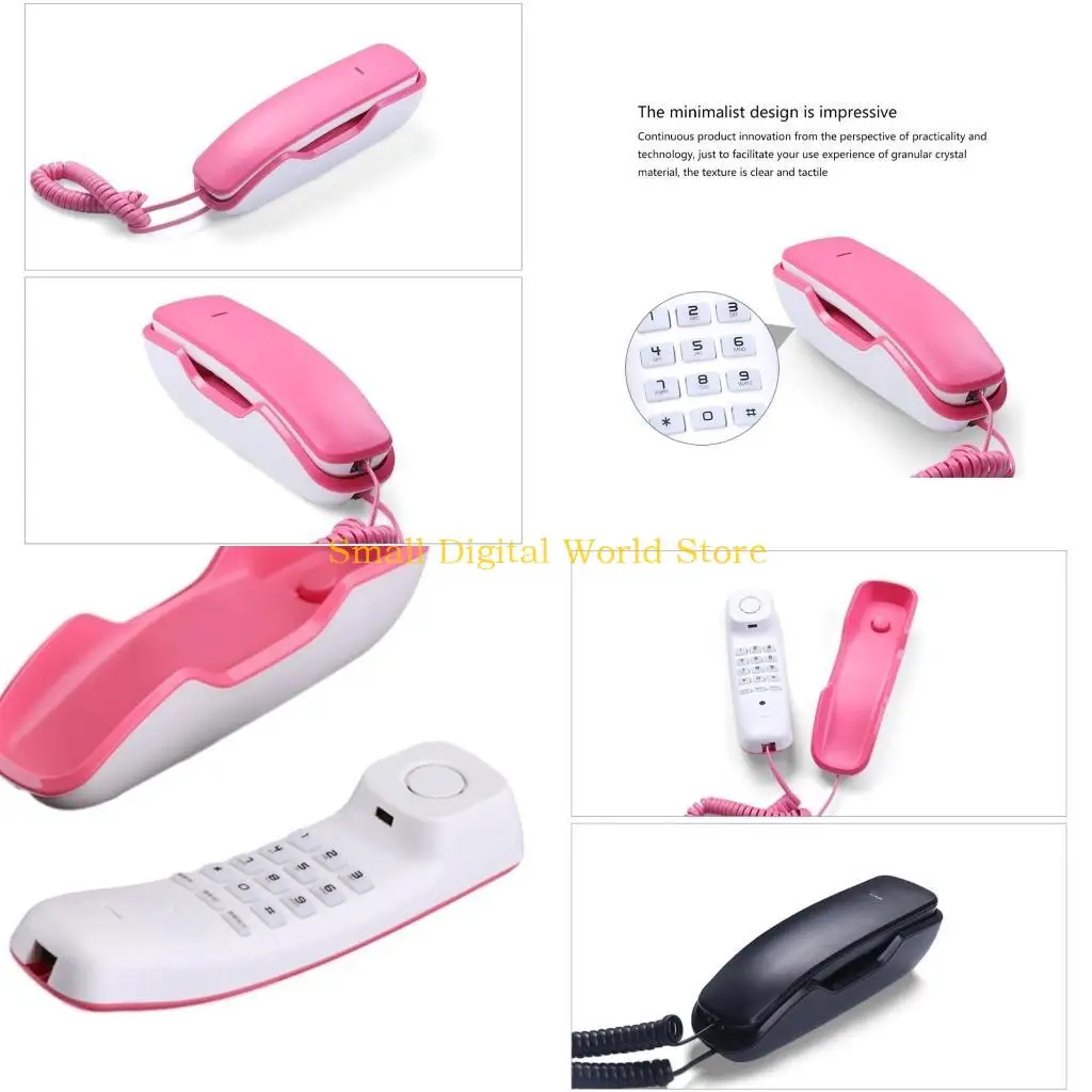 77UB A061 Wall-Mounted Phone Fixed Telephone for Home, Office and Spa Center Hotel Corded Phone