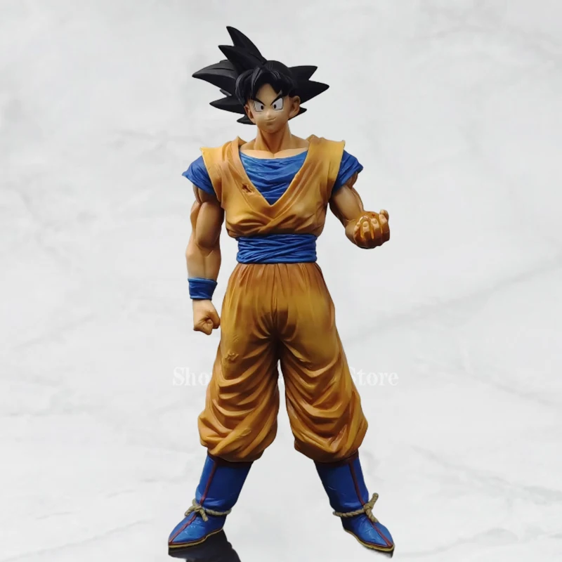 Anime Dragon Ball Figure Saiyan Kakarotto Statue Black Hair Son Goku Action Figure Toys 31cm PVC Collection Model Birthday Gifts