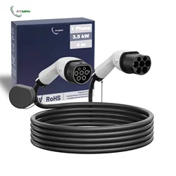 FITMPH type 2 à type 2 câble ev, 22kW 5m 32A 3 phases, mode 3 IEC62196-2 câble de charge EV pour EV & PHEV