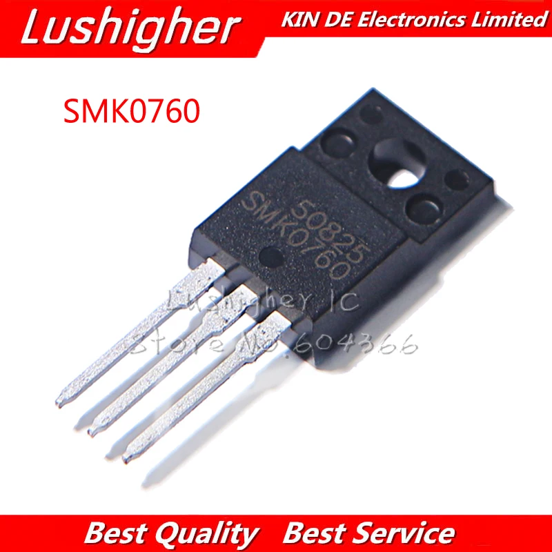 5Pcs SMK0760F TO220F SMK0760 TO-220F