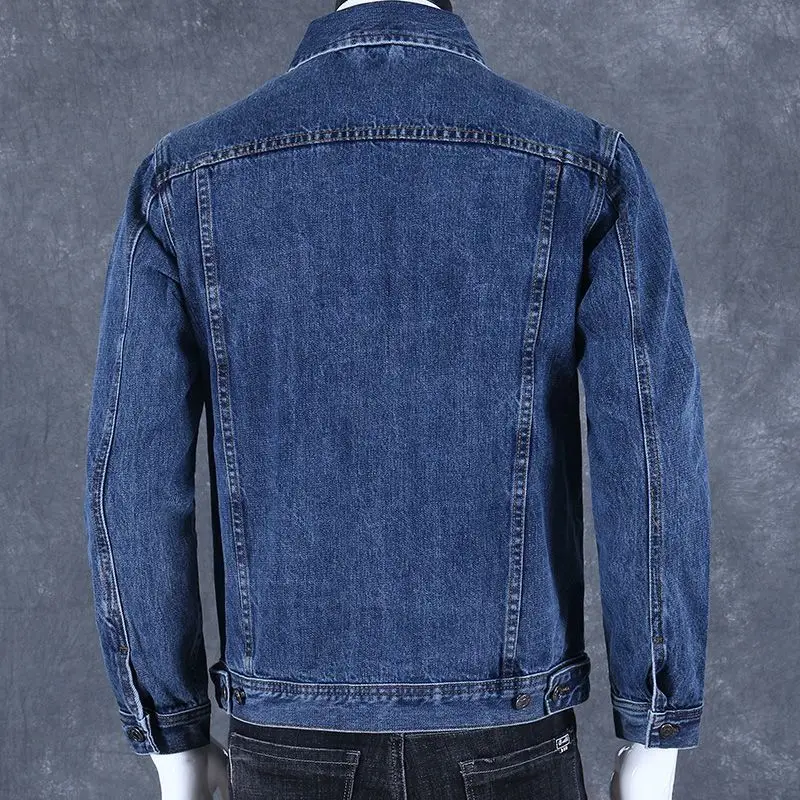 Autumn and Winter 2026 Retro Denim Jacket Men's Korean Slim Trend Handsome Multi-pocket Brand Man Luxury Tooling Jacket Men
