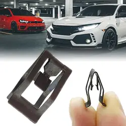 10Pcs Universal Car Front Console Dash Dashboard Auto Trim Metal Retainer Black Rivet Fastener Clips Metal Clip Car Dashboard