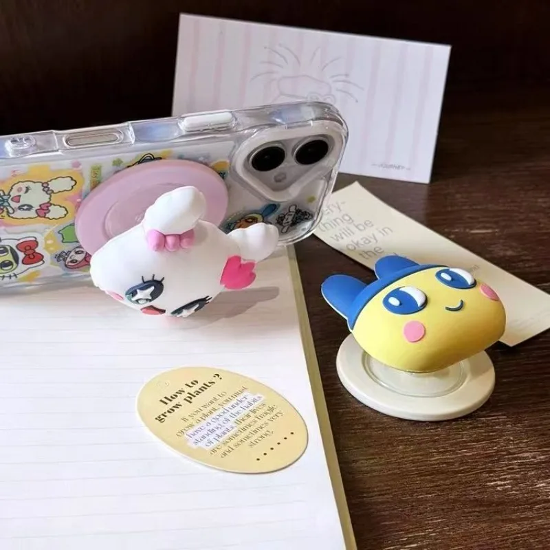 Tamagotchi Mametchi Lovelitchi Kuchipatchi creative animation peripheral magnetic bracket secondary cartoon mobile phone bracket view 4