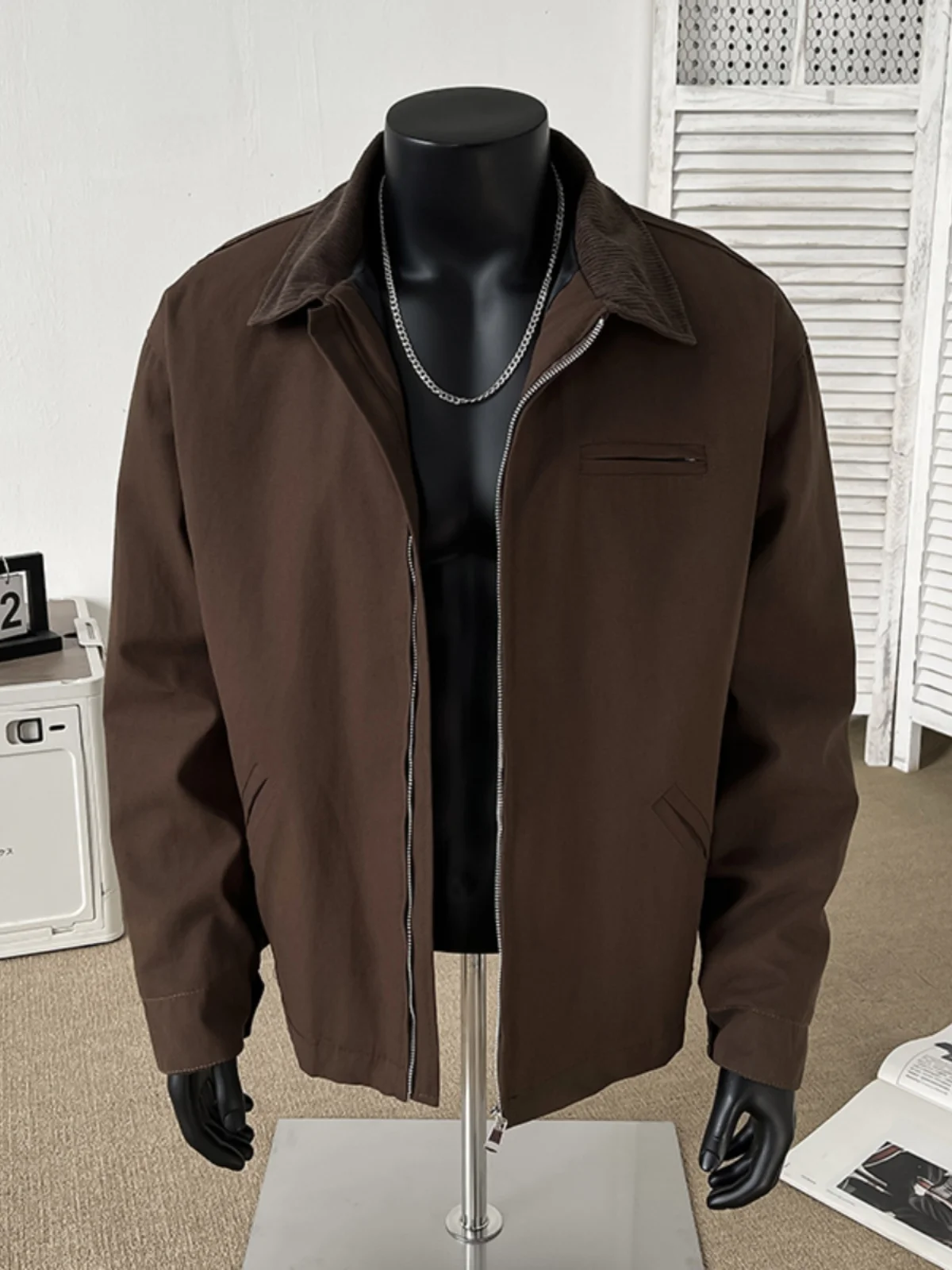 

Retro Detroit Men's Jaet Spring Loose ort Workwear Outerwear American Sle Trendy Brand Couple's Top Youth ular