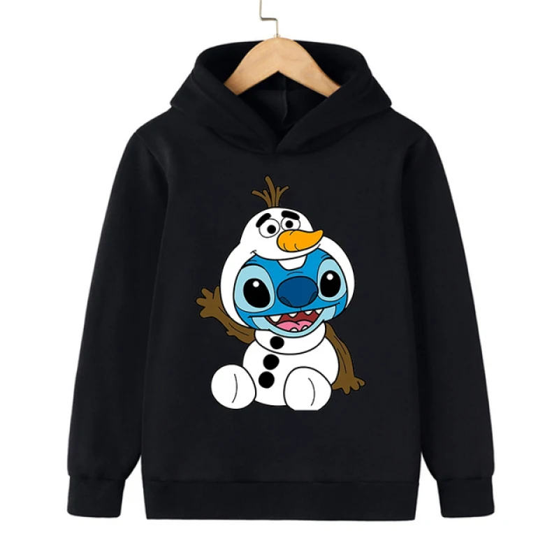 Anime Disney Stitch Hoodie Children Cartoon Clothes Kid Girl Boy Lilo and Stitch Sweatshirt Manga Hoody Baby Casual Top Coat