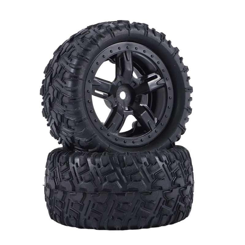 A30F-4 Stuks Rubberen Banden Wiel P6973 Voor Remo Hobby Smax 1621 1625 1631 1635 1651 1655 1/16 RC Auto Upgrade onderdelen