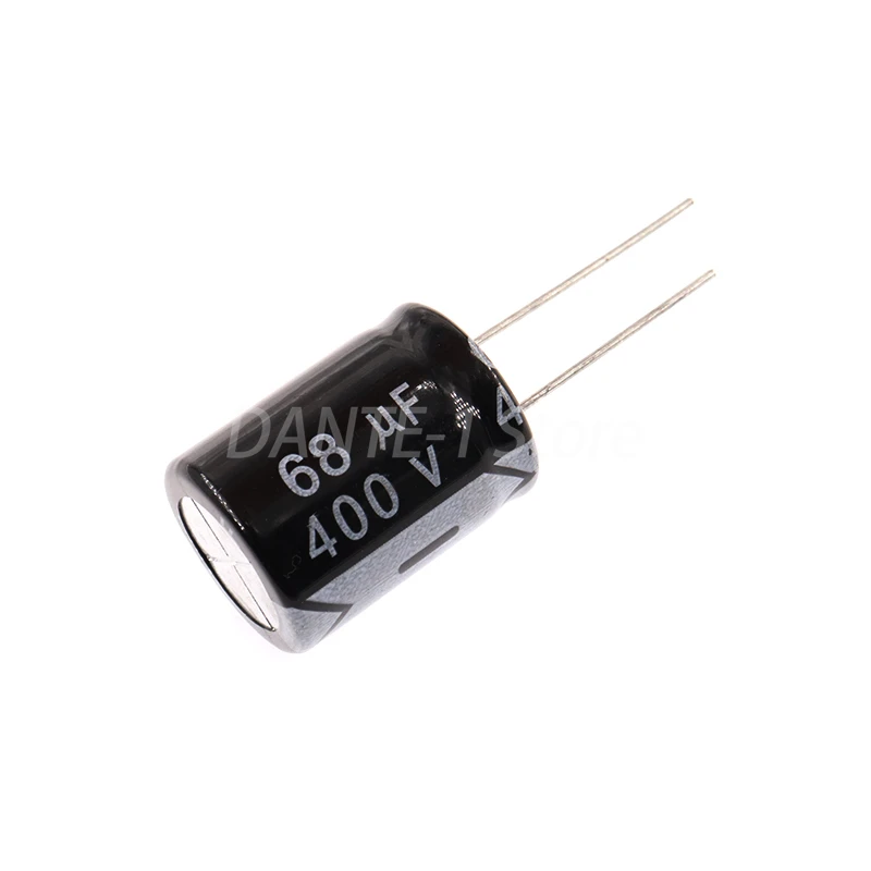 Direct-insert aluminum electrolytic capacitor 68UF 400V 18*26mm temperature resistance 105 degrees 20%