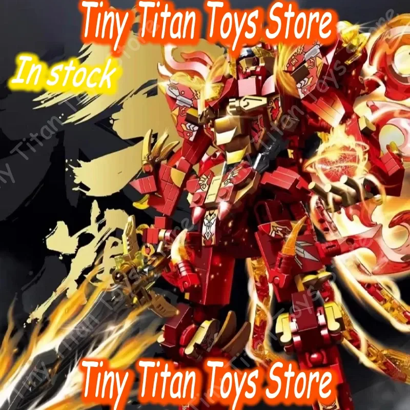 Bloques de Construcción SEMBO, Kirin Warrior Mecha, Transformable, Estilo Chino, Dios de la Guerra, Juguete de Ensamblaje con Licencia Oficial, Regalo
