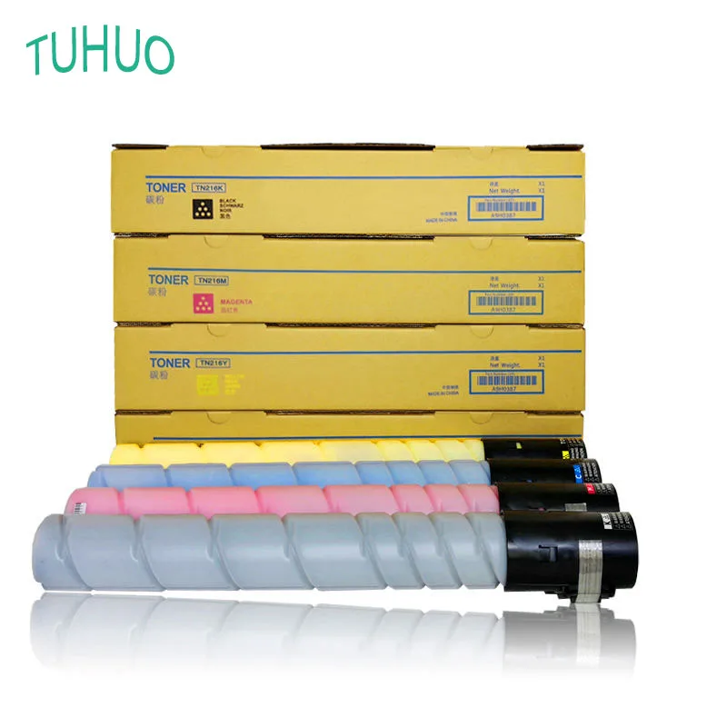 

4PCS/1 Set TN-216 TN216 CMYK Toner Cartridge For Konica Minolta Bizhub C220 C280 C360 Printers tn216 High Yield
