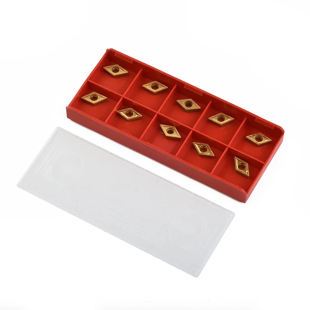 

DCMT070204 YBC251 Carbide Inserts For Lathe Turning Tool Holder Boring Bar Wear Sturdy And Cost Effective Pack Of 10