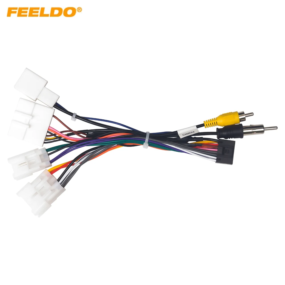 Car 16pin Power Cord Wiring Harness Adapter For Subaru Forester 2010-2014 Installation Head Unit