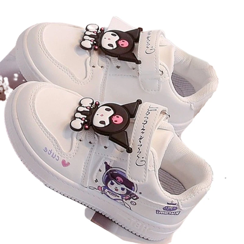 

Kuromi Girl Sneakers Kawaii Sanrio Anime Children Sports Shoes Cartoon Cute Autumn Board Shoes Sweet Low Top Breathable Kid Gift