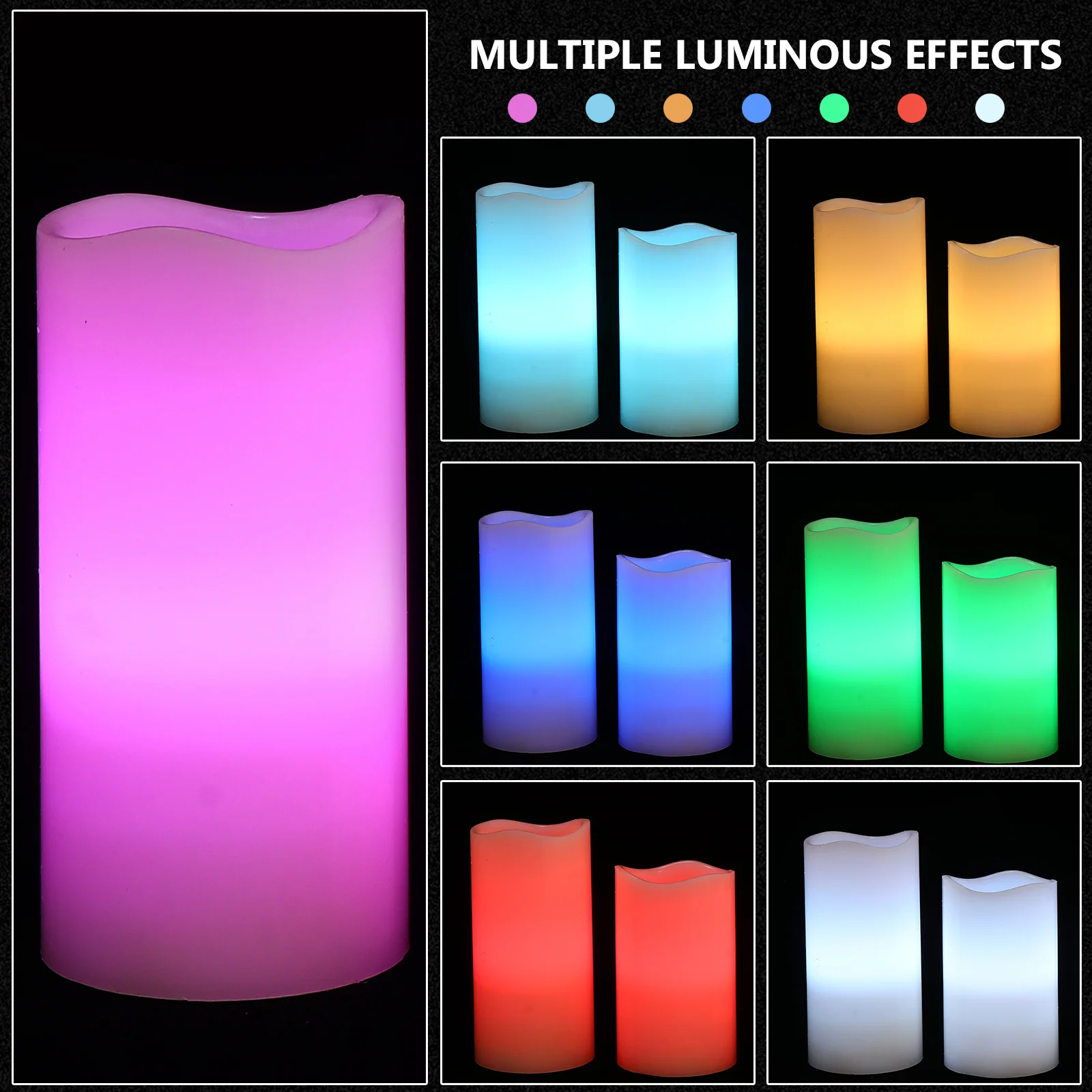 1Set Lampu LED Remote Control Lampu Elektronik Simulasi Lampu Dekoratif Pesta Liburan Pernikahan Adegan Romantis