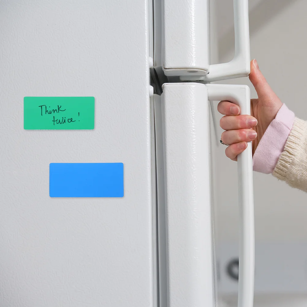 10 Pcs Magnet Wipe Label off Markers Erasable Labels Magnetic for Whiteboard Sticker