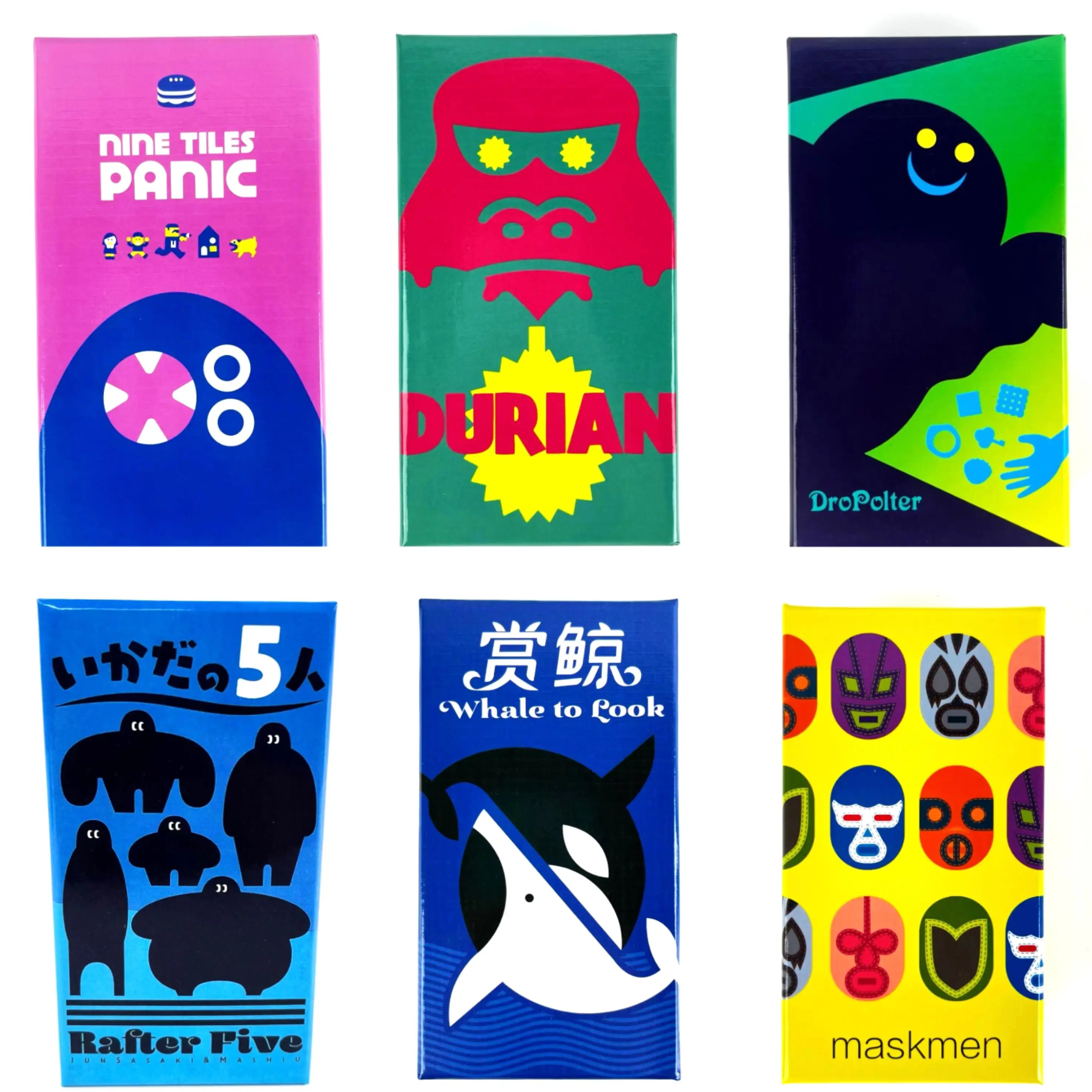 

Strategy Board Game | DURIAN | Nine Tiles Panic | Maskemen| Dropolter | Whale To Look |Rafter Five|• Best Family Game