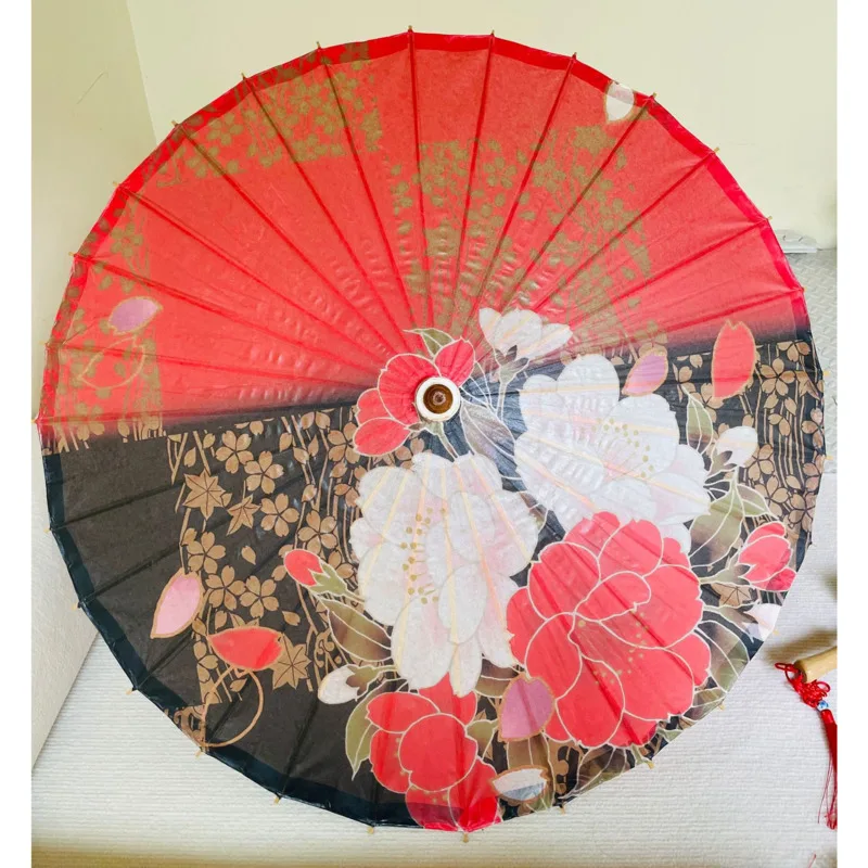 84cm Japanese Style Oil Paper Umbrella kids Classical Cherry Blossom Sushi Cooking Shop Decoration Japan Umbrella Parasol