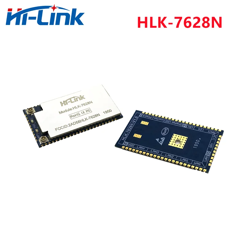 Free Ship Hot-sale Hi-Link Wifi Router module MT7628N Chipset Wireless HLK-7628N Openwrt with 2 Antennas 2.4G for gateway