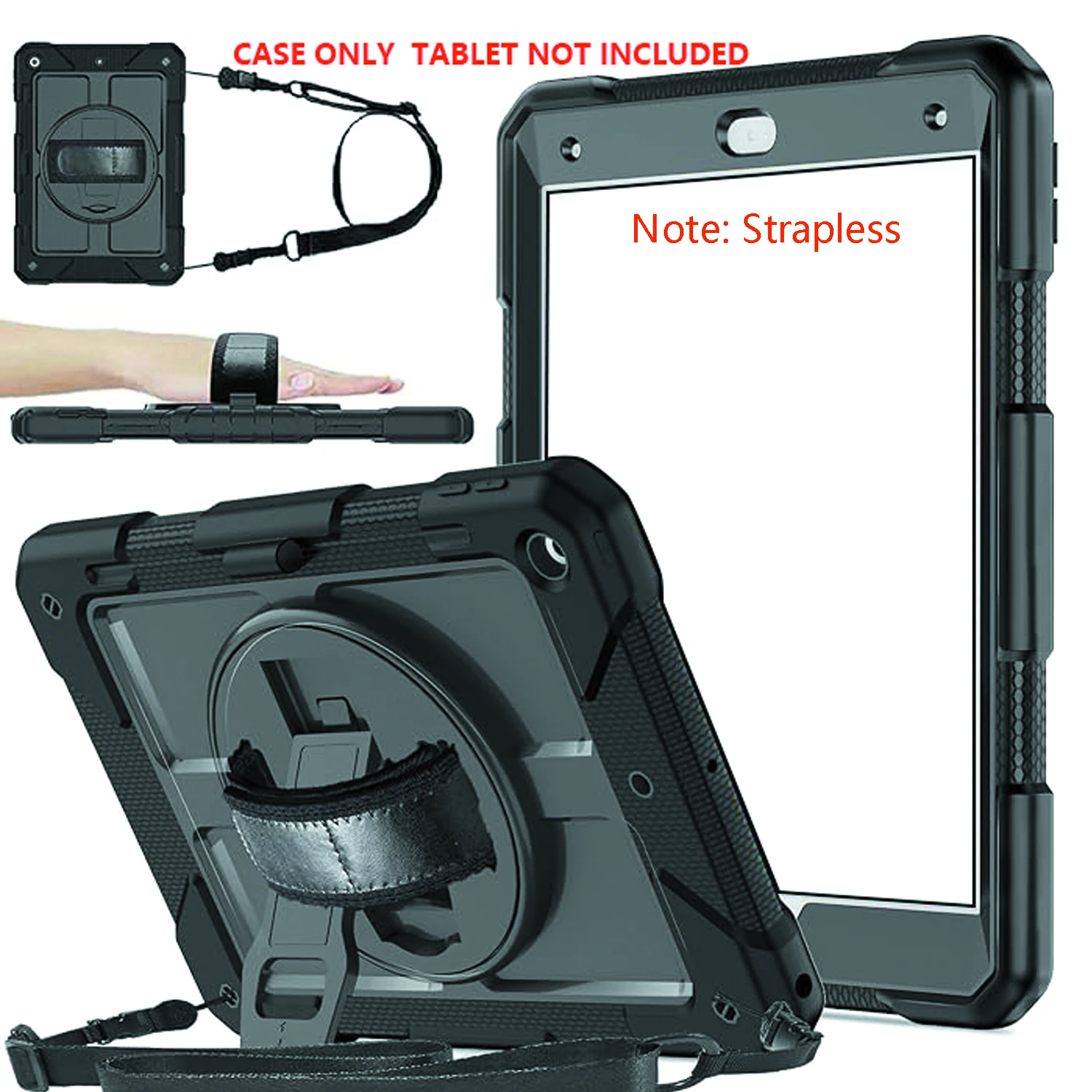 

Совместим с iPad 9-го/8-го/7-го поколения 2021/2020/2019 (10,2 дюйма), противоударный прочный защитный чехол 10,2 дюйма, встроенный St.