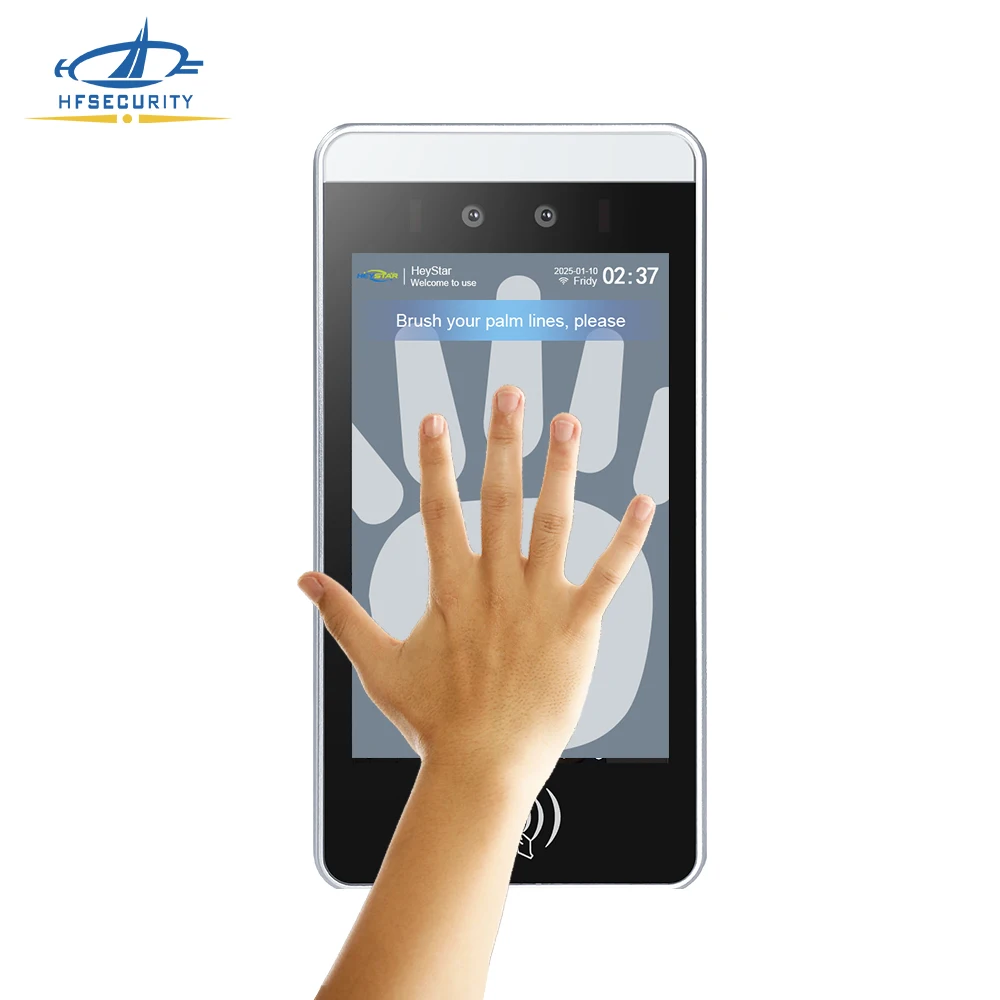 Hfsecurity RA08 New Design Big Screen Cloud Based Software Android Network Fingerprint Time Attendance Machine Support Optional