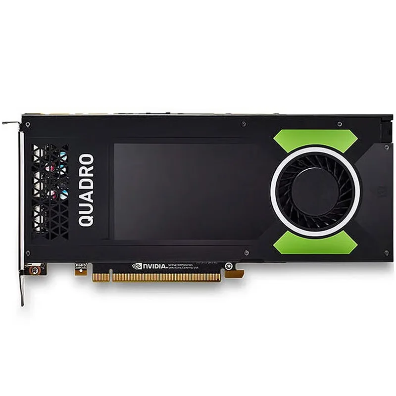 Quadro P4000 8GB GDDR5 Pascal GPU 1792 CUDA Cores 4x DP 1.4 بطاقة رسومات احترافية لتقديم ثلاثي الأبعاد/محطة عمل CAD/VR