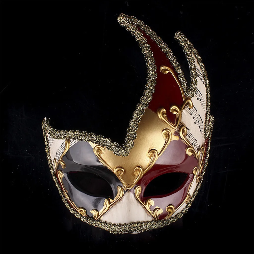 Halloween Mardi Gras Mask Holiday Party Mask Masquerade Ball Mask for Women Men Musical Venetian Carnival Party Masks