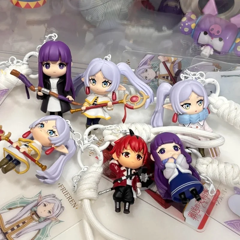 

Frieren Beyond Journey'S End Keychain Purse Charm Anime Merchandise Pretty Figure Blind Box Collectible Doll Trendy Toy Gifts