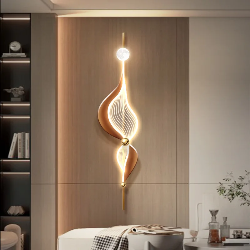 Creative wall lamp three-dimensional entrance led luminous atmosphere hanging painting